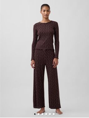GAP Brown Pointelle PJ Set